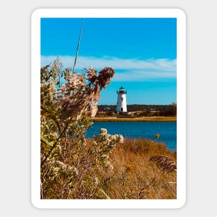 Edgartown Lighthouse in autumn Sticker